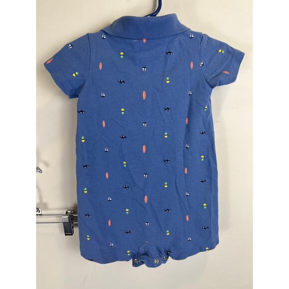 Nautical Navy One-Piece - Carters - 12M - Picture 2 of 4